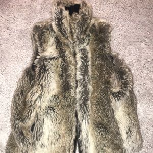 Reversible fur vest